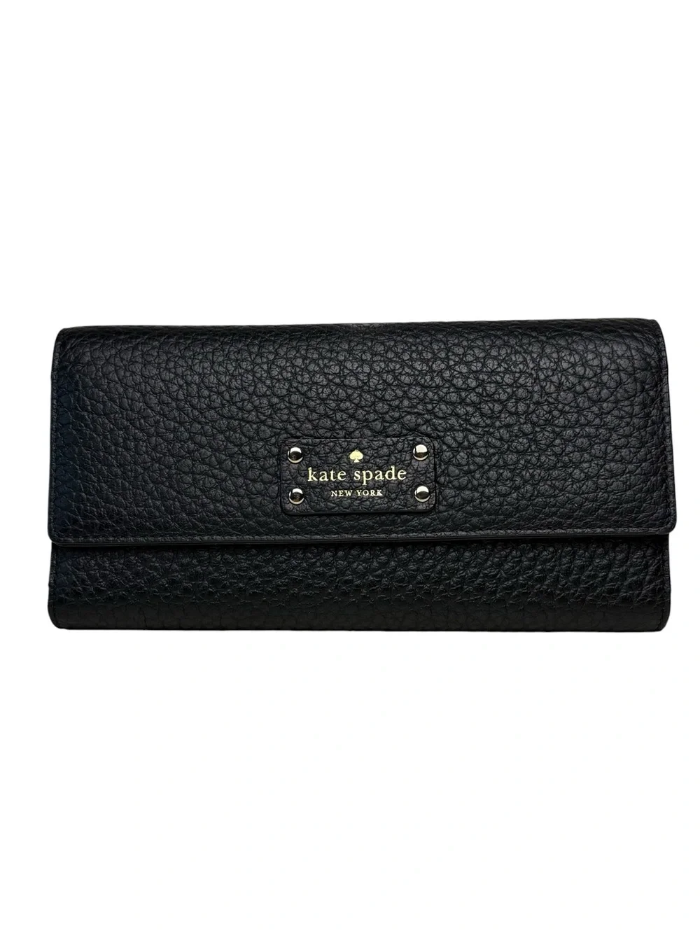 Kate Spade Bay Street Sandra Pebbled Leather Trifold Wallet NWOT